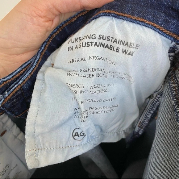 AG Adriano Goldschmied The Prima Cigarette Leg Jeans Womens Size 27 Dark Wash - Picture 12 of 13